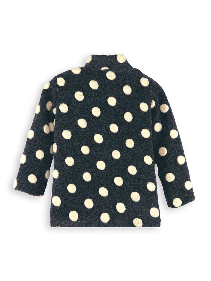 Denokids Girl Dotted Cachet Coat - Image 4